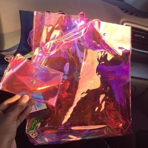 🔮MAGICAL holographic everyday use tote😍
